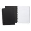 Wirebound Soft-Cover Notebook, 1 Subject, Narrow Rule, Black Cover, 9.5 x 6.5, 80 Sheets2