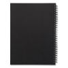 Wirebound Soft-Cover Notebook, 1 Subject, Narrow Rule, Black Cover, 9.5 x 6.5, 80 Sheets3