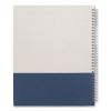 Wirebound Hardcover Notebook, 1 Subject, Narrow Rule, Gray/Blue Cover, 11 x 8.5, 80 Sheets3