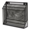 Wire Mesh Incline Sorter, Enclosed Design, 3 Sections, Letter-Size, 13.78 x 16.61 x 12.4, Matte Black2