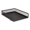 Front-Load Stackable Wire Mesh Document Tray, 1 Section, Letter-Size, 9.37 x 12.48 x 2.32, Matte Black3