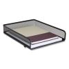 Front-Load Stackable Wire Mesh Document Tray, 1 Section, Letter-Size, 9.37 x 12.48 x 2.32, Matte Black5