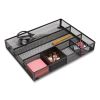 Mesh Drawer Organizer, Six Compartment, 15.43 x 12.2 x 2.68, Black2