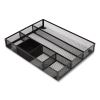 Mesh Drawer Organizer, Six Compartment, 15.43 x 12.2 x 2.68, Black3