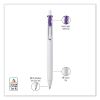 uniONE Gel Pen, Retractable, Medium 0.7 mm, Inspirational Ink-Color Assortment, White Barrel, 8/Pack5