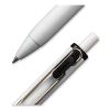 uniONE Gel Pen, Retractable, Medium 0.7 mm, Black Ink, White Barrel, Dozen3