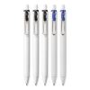 uniONE Gel Pen, Retractable, Medium 0.7 mm, Business Ink-Color Assortment, White Barrel, 5/Pack2