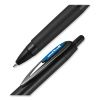 207 Plus+ Gel Pen, Retractable, Medium 0.7 mm, Blue Ink, Black Barrel, 4/Pack6