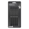 207 Plus+ Gel Pen, Retractable, Medium 0.7 mm, Black Ink, Black Barrel, 4/Pack2