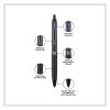 207 Plus+ Gel Pen, Retractable, Medium 0.7 mm, Inspirational Ink-Color Assortment, Black Barrel, 6/Pack7