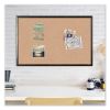 Cork Bulletin Board with Aluminum Frame, 35 x 23, Natural Surface, Black Frame2