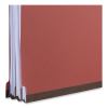 Six-Section Classification Folders, Heavy-Duty Pressboard Cover, 2 Dividers, 6 Fasteners, Legal Size, Brick Red, 20/Box3