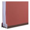 Six-Section Classification Folders, Heavy-Duty Pressboard Cover, 2 Dividers, 6 Fasteners, Letter Size, Brick Red, 20/Box4