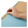 Top Tab Classification Folders, 1" Expansion, 2 Fasteners, Letter Size, Light Blue Exterior, 25/Box3