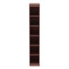 Alera Valencia Series Narrow Profile Bookcase, Six-Shelf, 11.81w x 11.81d x 71.73h, Medium Cherry3