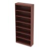 Alera Valencia Series Square Corner Bookcase, Seven-Shelf, 35.63w x 11.81d x 83.86h, Cherry4