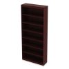 Alera Valencia Series Square Corner Bookcase, Seven-Shelf, 35.63w x 11.81d x 83.86h, Mahogany2