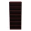 Alera Valencia Series Square Corner Bookcase, Seven-Shelf, 35.63w x 11.81d x 83.86h, Mahogany3