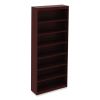 Alera Valencia Series Square Corner Bookcase, Seven-Shelf, 35.63w x 11.81d x 83.86h, Mahogany4