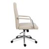 Leather Task Chair, Supports Up to 275 lb, 18.19" to 21.93" Seat Height, White Seat, White Back2