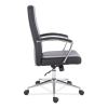 Leather Task Chair, Supports Up to 275 lb, 18.19" to 21.93" Seat Height, Black Seat, Black Back2