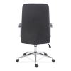 Leather Task Chair, Supports Up to 275 lb, 18.19" to 21.93" Seat Height, Black Seat, Black Back4