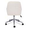 Mid-Century Task Chair, Supports Up to 275 lb, 18.9" to 22.24" Seat Height, Cream Seat, Cream Back4