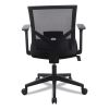 Mesh Back Fabric Task Chair, Supports Up to 275 lb, 17.32" to 21.1" Seat Height, Black Seat, Black Back3