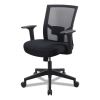 Mesh Back Fabric Task Chair, Supports Up to 275 lb, 17.32" to 21.1" Seat Height, Black Seat, Black Back4