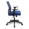 Mesh Back Fabric Task Chair, Supports Up to 275 lb, 17.32" to 21.1" Seat Height, Navy Seat, Navy Back2