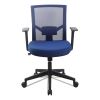 Mesh Back Fabric Task Chair, Supports Up to 275 lb, 17.32" to 21.1" Seat Height, Navy Seat, Navy Back3