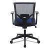 Mesh Back Fabric Task Chair, Supports Up to 275 lb, 17.32" to 21.1" Seat Height, Navy Seat, Navy Back4