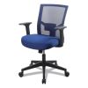 Mesh Back Fabric Task Chair, Supports Up to 275 lb, 17.32" to 21.1" Seat Height, Navy Seat, Navy Back5