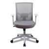 Mesh Back Fabric Task Chair, Supports Up to 275 lb, 17.32" to 21.1" Seat Height, Gray Seat, Gray Back3