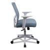 Mesh Back Fabric Task Chair, Supports Up to 275 lb, 17.32" to 21.1" Seat Height, Seafoam Blue Seat/Back2