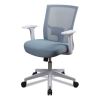 Mesh Back Fabric Task Chair, Supports Up to 275 lb, 17.32" to 21.1" Seat Height, Seafoam Blue Seat/Back5