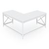 L-Shaped Farmhouse Desk, 58.27" x 58.27" x 29.53", White2