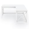 L-Shaped Farmhouse Desk, 58.27" x 58.27" x 29.53", White4