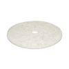 Natural Burnishing Floor Pads, 27" Diameter, White, 5/Carton3