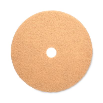 Burnishing Floor Pads, 27" Diameter, Tan, 5/Carton1