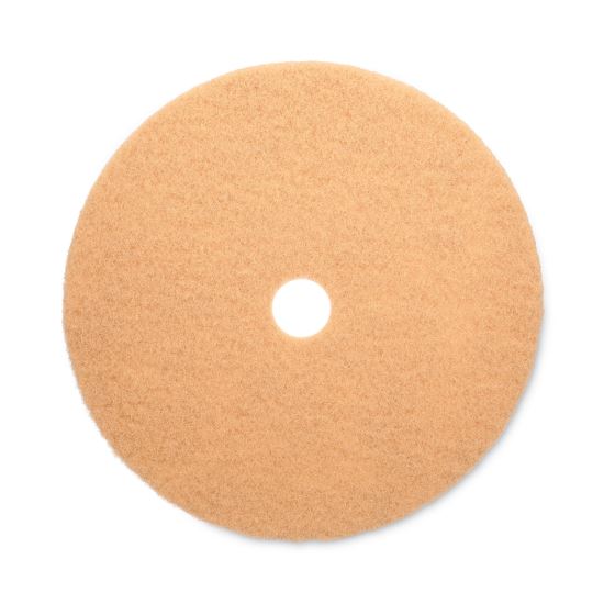 Burnishing Floor Pads, 27" Diameter, Tan, 5/Carton1