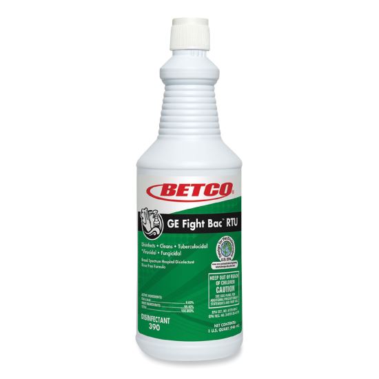GE Fight Bac RTU Disinfectant, Fresh Scent, 32 oz Bottle, 12/Carton1