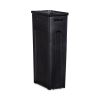 Sustain Decorative Refuse with Recycling Lid, 15 gal, Metal/Plastic, Black/Green7