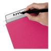 Colored Hanging File Folders with ProTab Kit, Letter Size, 1/3-Cut, Red3