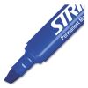 StrideMark Tank Permanent Marker, Broad Chisel Tip, Blue, 12/Pack4