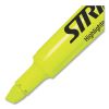 StrideBrite Tank Highlighter, Fluorescent Yellow Ink, Chisel Tip, Yellow Barrel, 12/Box4