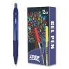 StrideRio Gel Pen, Retractable, Medium 0.7 mm, Blue Ink, Translucent Blue Barrel, 12/Box2