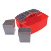 Large Caddy with Sorting Cups, Red, 2/Carton3