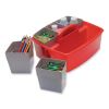 Large Caddy with Sorting Cups, Red, 2/Carton9