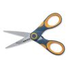 Titanium Bonded Scissors, 5" Long, Gray/Orange Straight Handle3